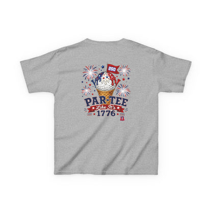 Kids Patriotic Golf T-Shirt Par-Tee Like It's 1776