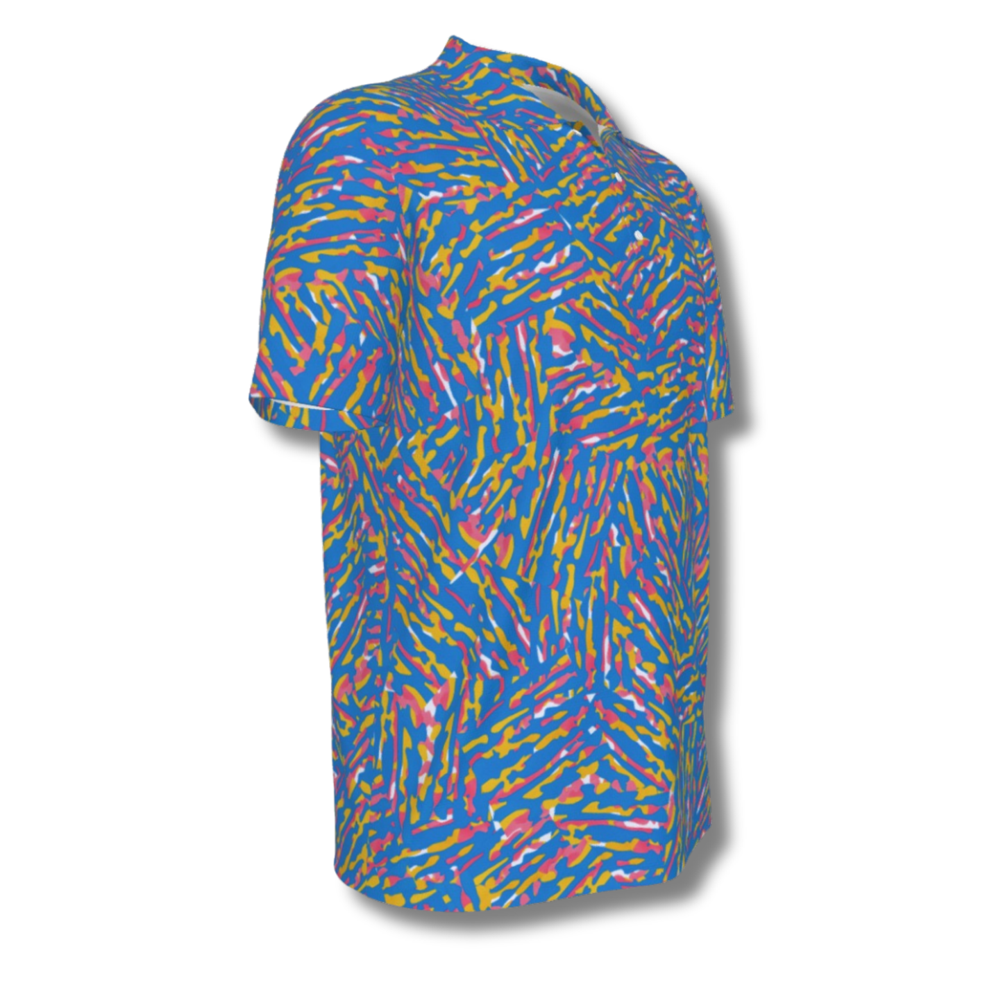 Men's Abstract Colorful UV Protection Polo Shirt