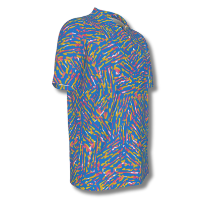 Men's Abstract Colorful UV Protection Polo Shirt