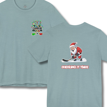 Adult Hockey Christmas T-Shirt