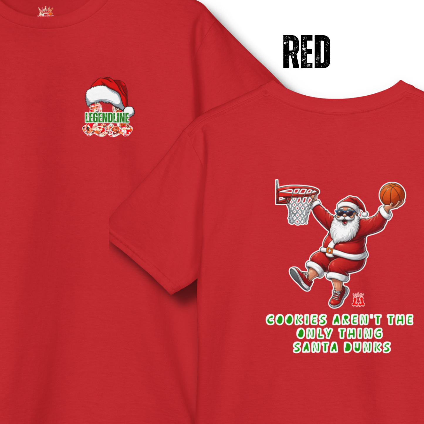 Youth Santa Slam Dunk Graphic T-Shirt