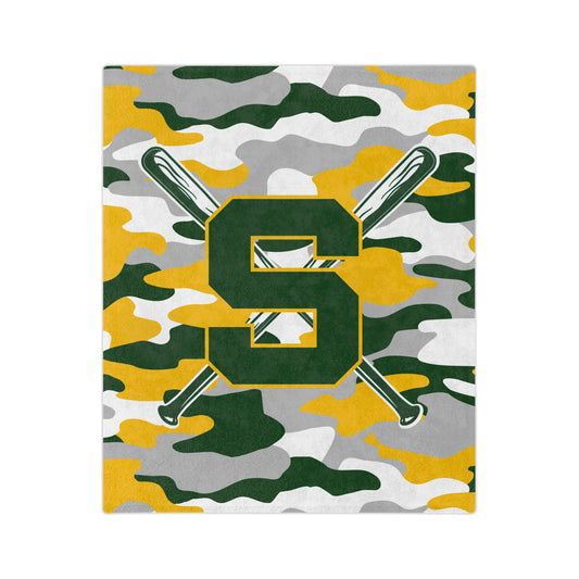 Sturbridge Little League Baseball Minky Blanket - Camo Edition