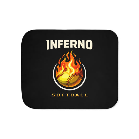 Brimfield Inferno Softball Sherpa Blanket
