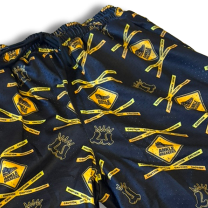 Adult "Caution - Ankle Breakers" Mesh Shorts