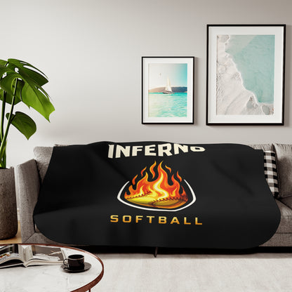 Brimfield Inferno Softball Sherpa Blanket