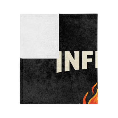 Brimfield Inferno Softball Minky Plush Blanket