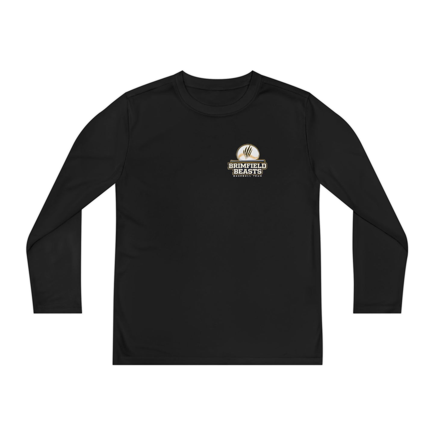 Youth Beasts Baseball Sport-Tek Long Sleeve Competitor Tee - Personalized