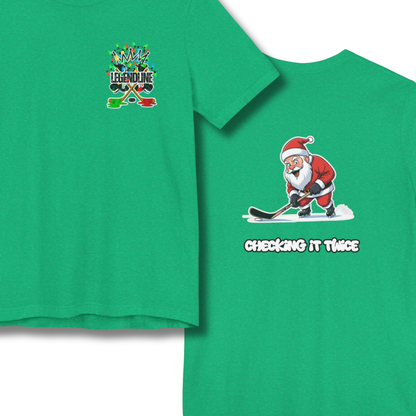 Adult Hockey Christmas T-Shirt