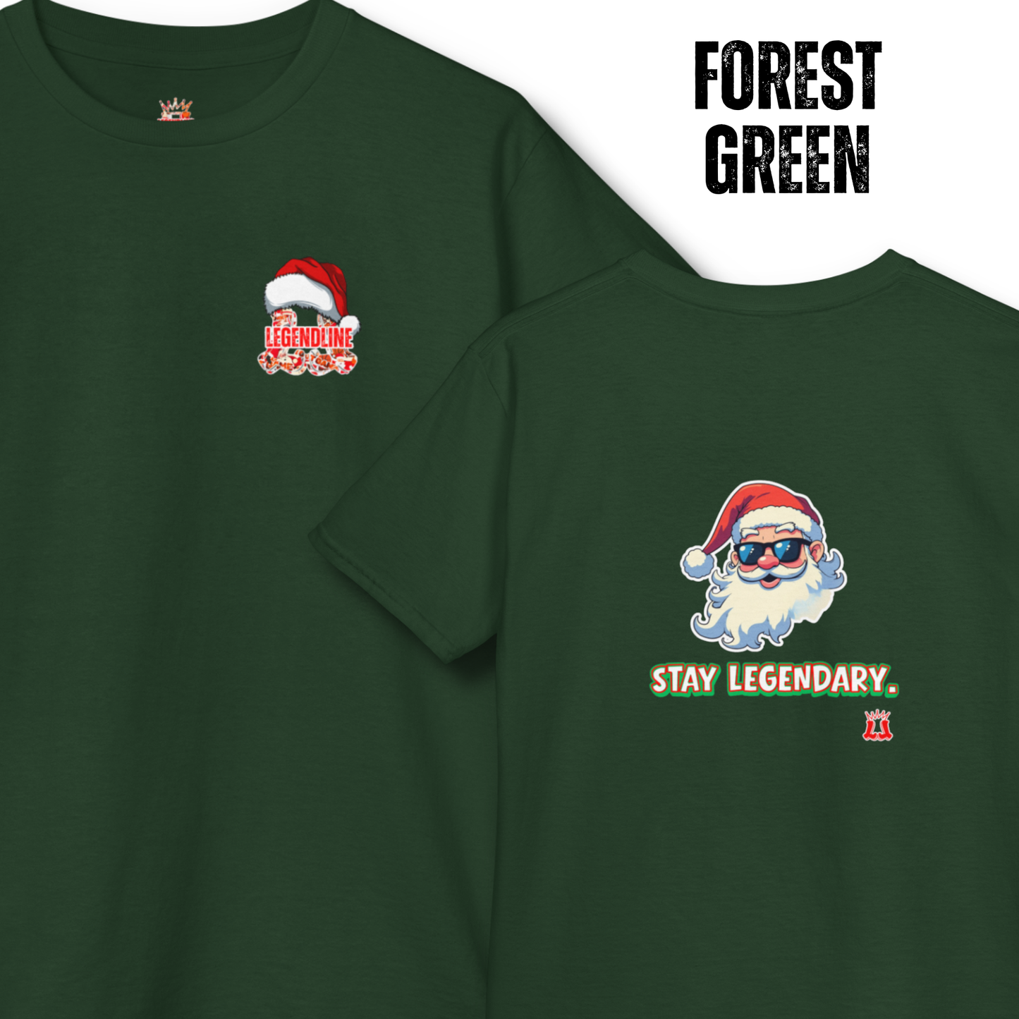 Youth Santa T-Shirt, Stay Legendary, Holiday Apparel
