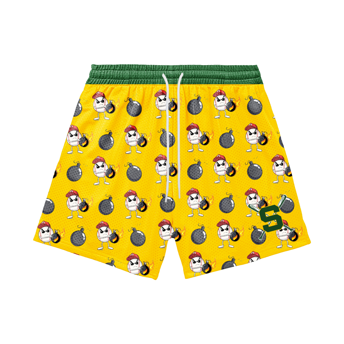 Adult Sturbridge Little League Baseball Shorts - Dropping Bombs Edition (with inner liner)