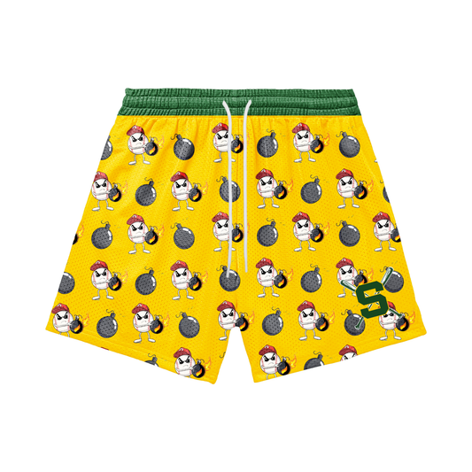 Adult Sturbridge Little League Baseball Shorts - Dropping Bombs Edition (with inner liner)