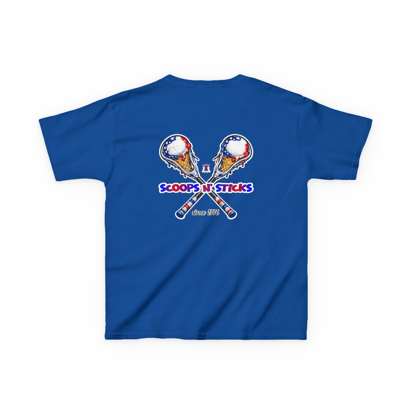 Kids Lacrosse T-Shirt, Youth Patriotic Shirt