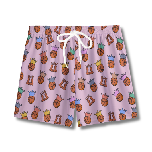 Vibrant Pink Youth Athletic Shorts - Perfect for Basketball & Play