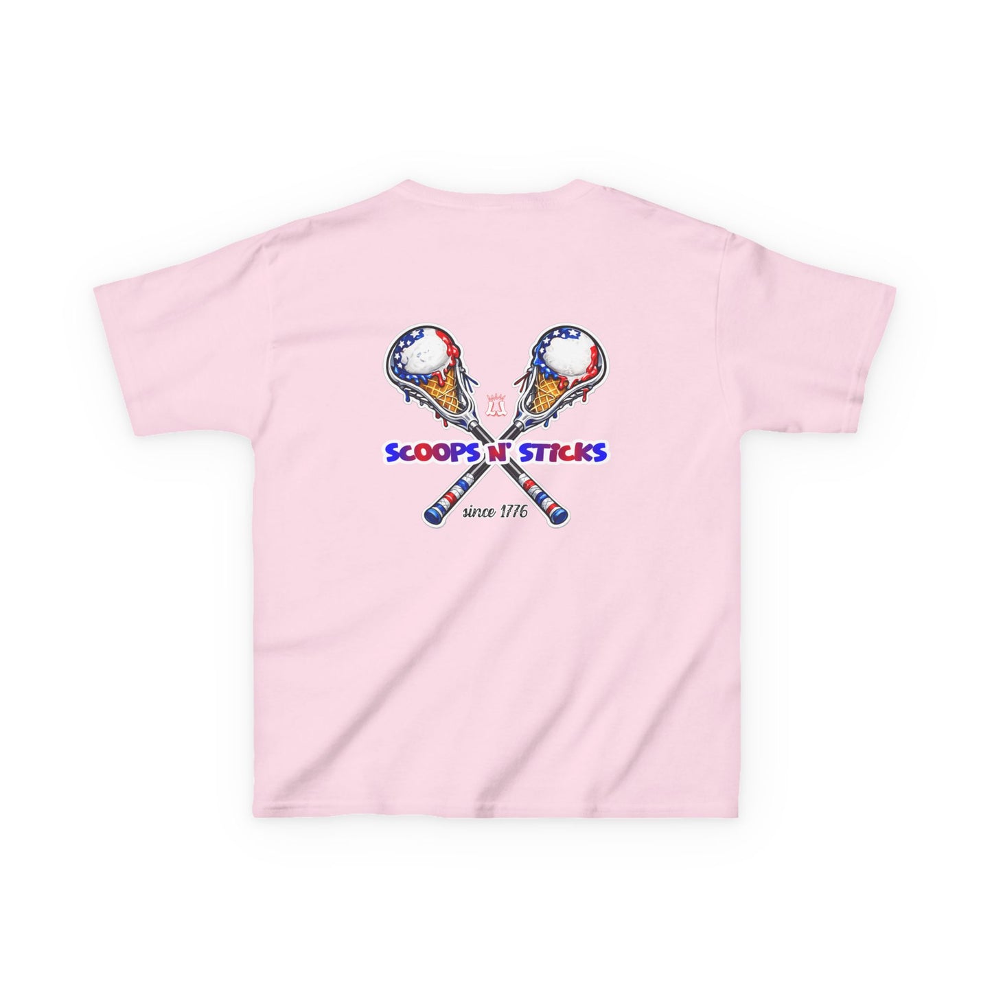 Kids Lacrosse T-Shirt, Youth Patriotic Shirt