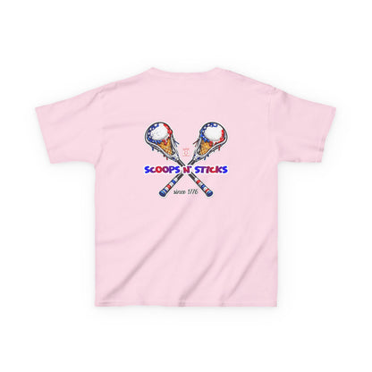 Kids Lacrosse T-Shirt, Youth Patriotic Shirt