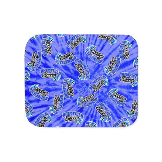 Brimfield Soccer Sherpa Fleece Tie-Dye Blanket