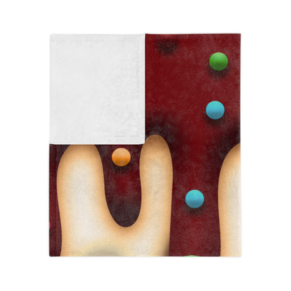 Quaboag Baseball Minky Ice Cream Drip Blanket