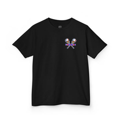 Kids Lacrosse T-Shirt, Youth Patriotic Shirt