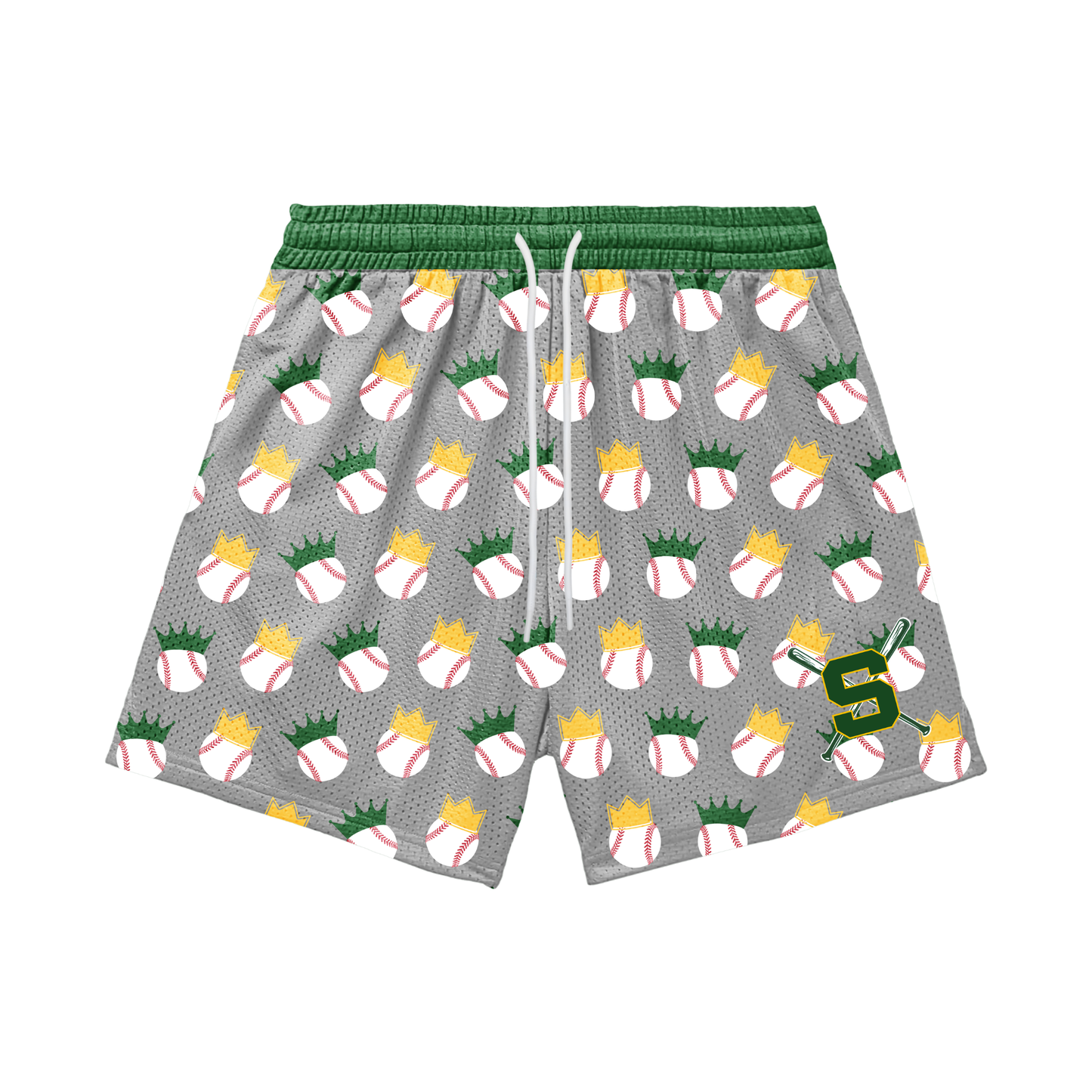 Adult Sturbridge Little League Baseball Shorts - Baseball Crowns Edition (with inner liner)