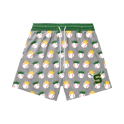 Adult Sturbridge Little League Baseball Shorts - Baseball Crowns Edition (with inner liner)