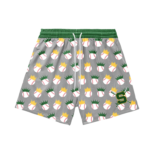 Adult Sturbridge Little League Baseball Shorts - Baseball Crowns Edition (with inner liner)