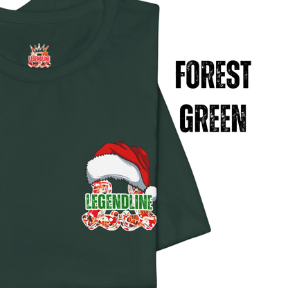 Adult Santa Dunks & Cookies Version Basketball T-Shirt