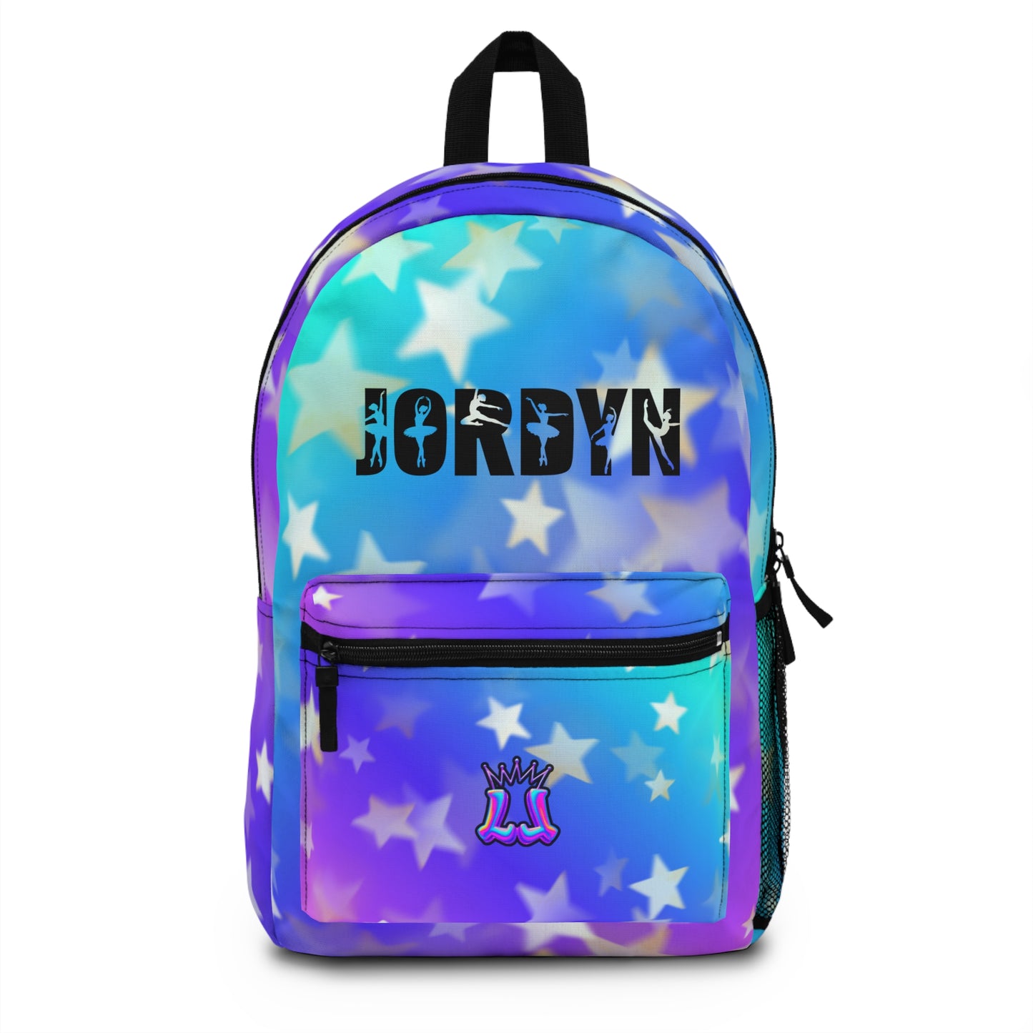 Personalized Dance Gradient Backpack — Custom Name Kids School Bag