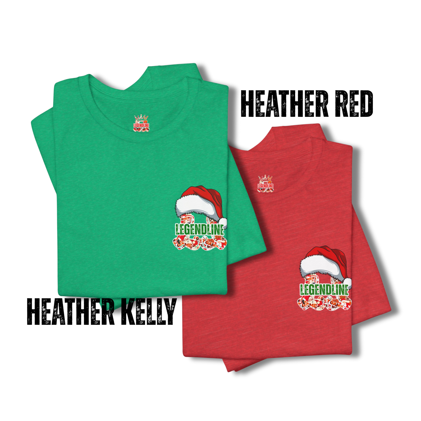 Adult Santa Dunks & Cookies Version Basketball T-Shirt