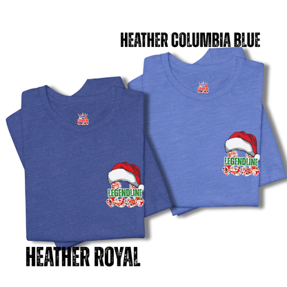 Adult Santa Dunks & Cookies Version Basketball T-Shirt