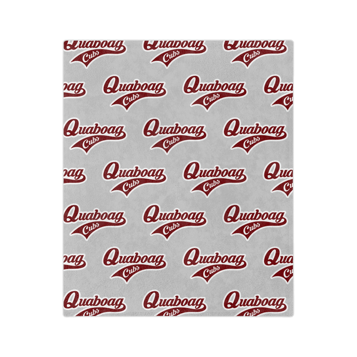 Quaboag Baseball Minky Plush Blanket - Gray