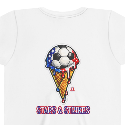 Kids Summer Patriotic Soccer T-Shirt Stars & Strikes