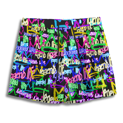 All-Over Print Adult Mesh Shorts: LegendLife Crown Print