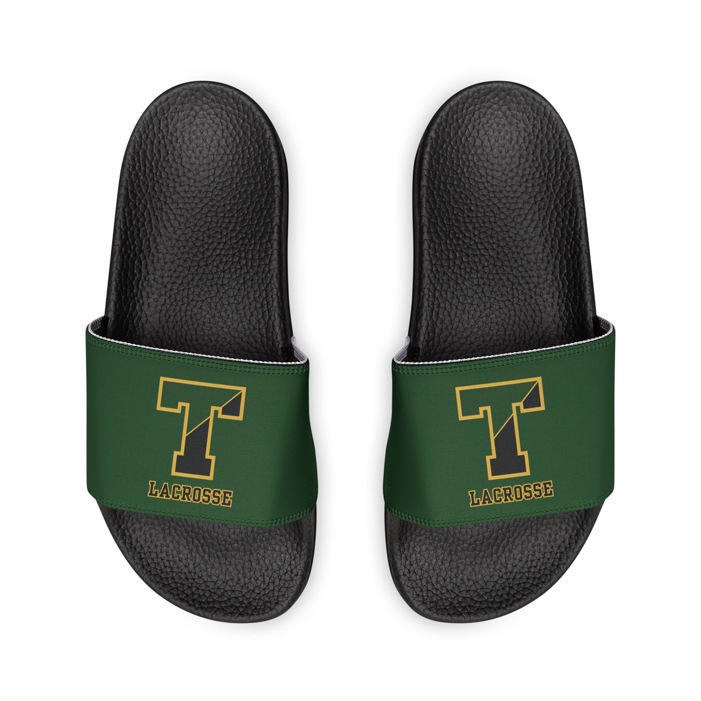 Youth TRYLAX Deco Brand Removable Strap Slides (Green, Personalized)