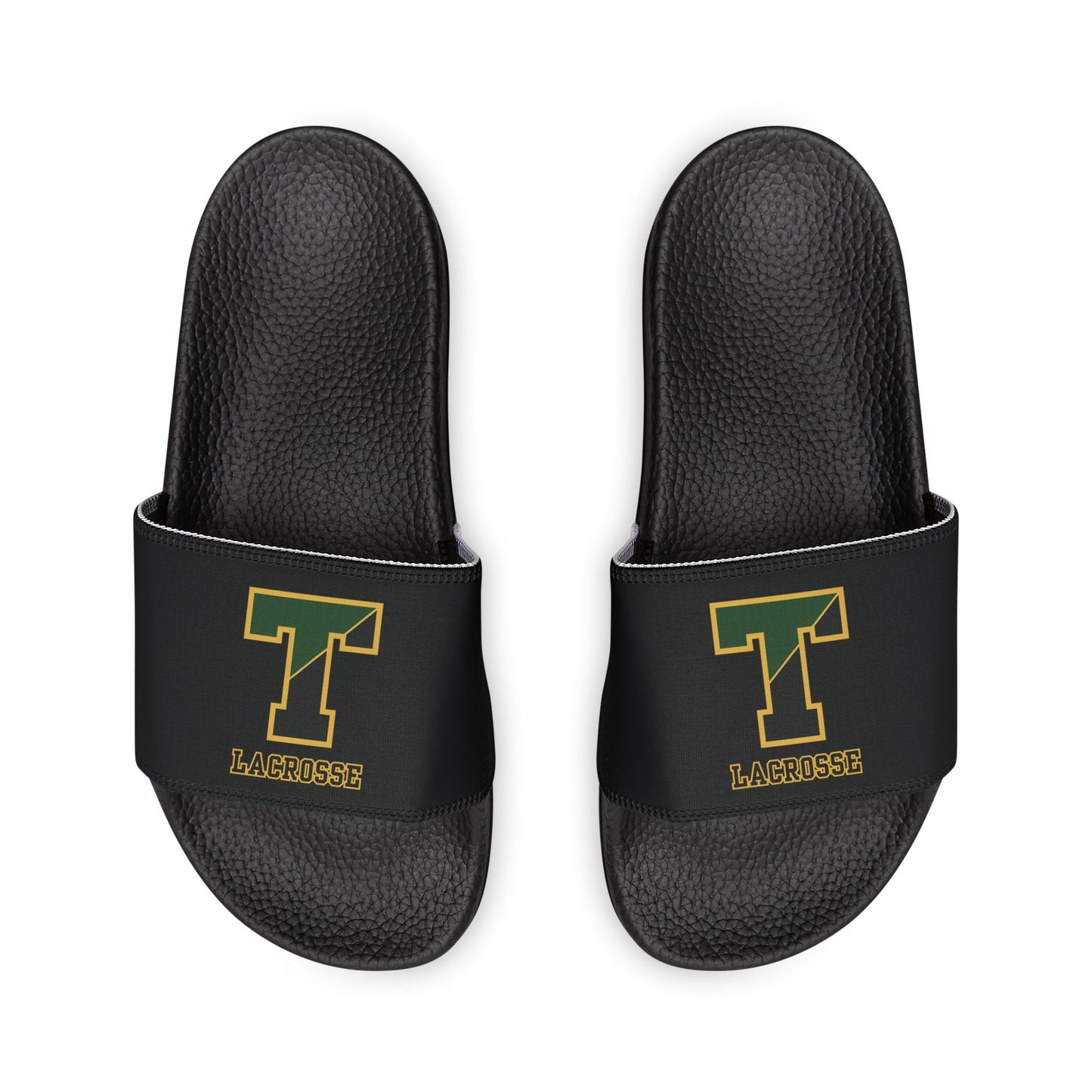Youth TRYLAX Deco Brand Removable Strap Slides (Black, Personalized)