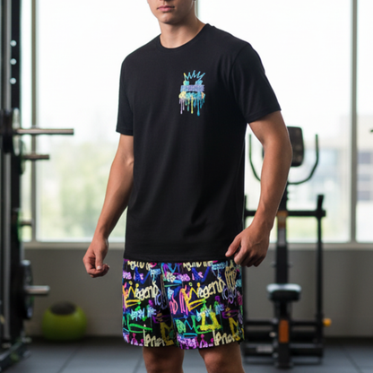 All-Over Print Adult Mesh Shorts: LegendLife Crown Print