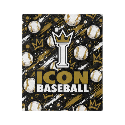 Icon Baseball Super Soft Plush Blanket - Design 1