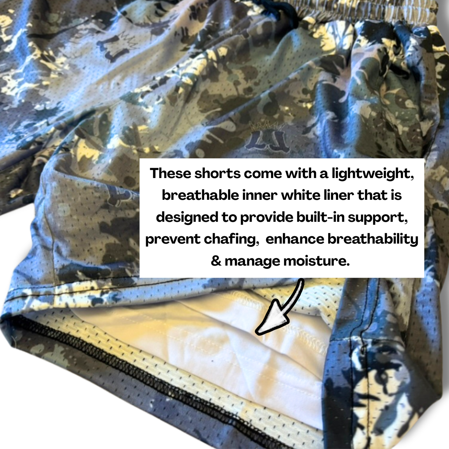 Adult "Beast on the Mound" Pitchers Mesh Shorts (with inner liner)