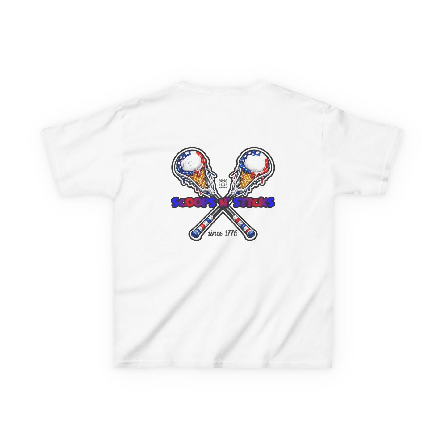 Kids Lacrosse T-Shirt, Youth Patriotic Shirt