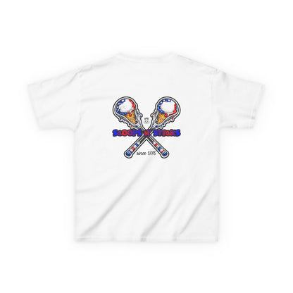 Kids Lacrosse T-Shirt, Youth Patriotic Shirt