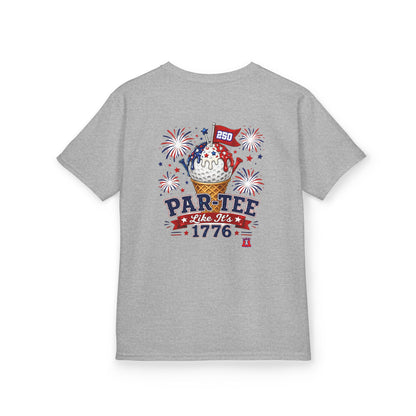 Kids Patriotic Golf T-Shirt Par-Tee Like It's 1776