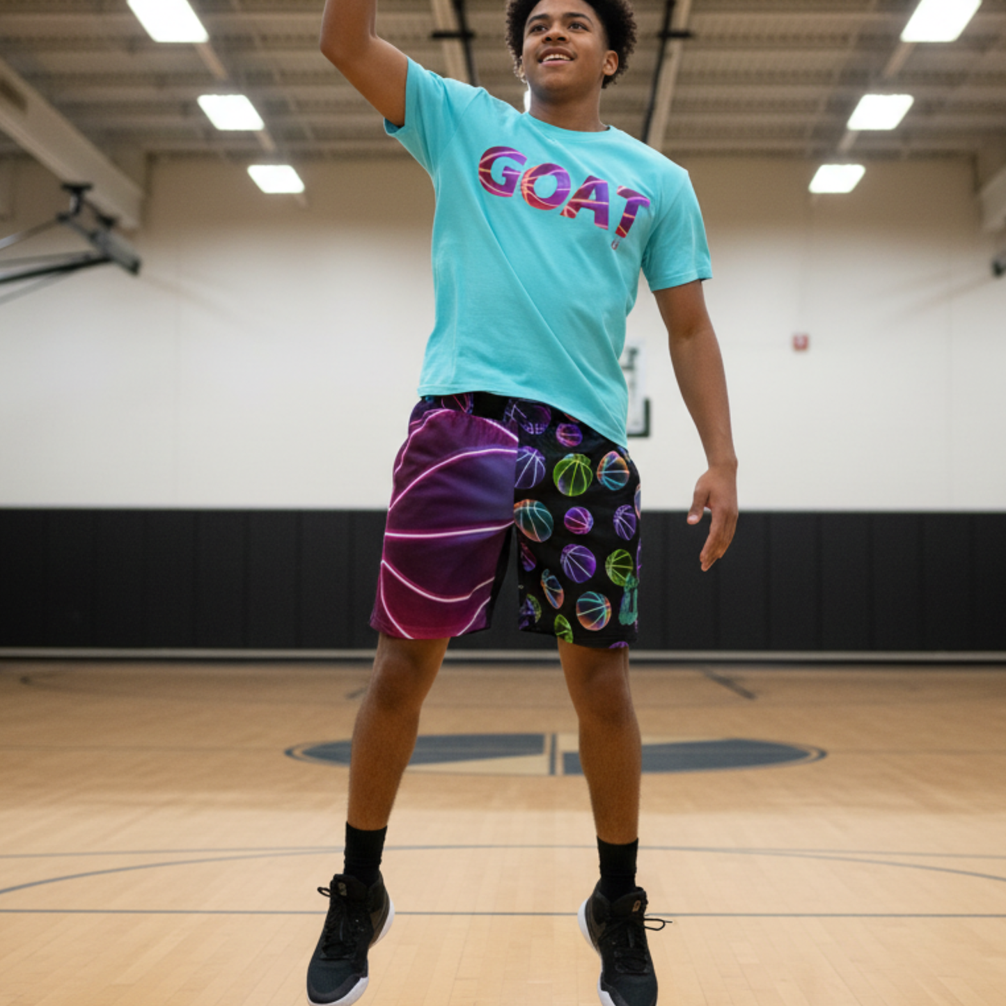 All-Over Print Adult Basketball Shorts