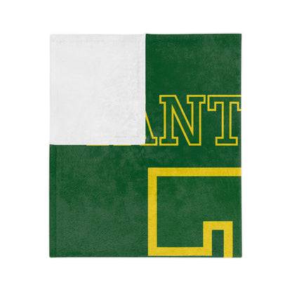 Warriors Cheer Minky Plush Blanket