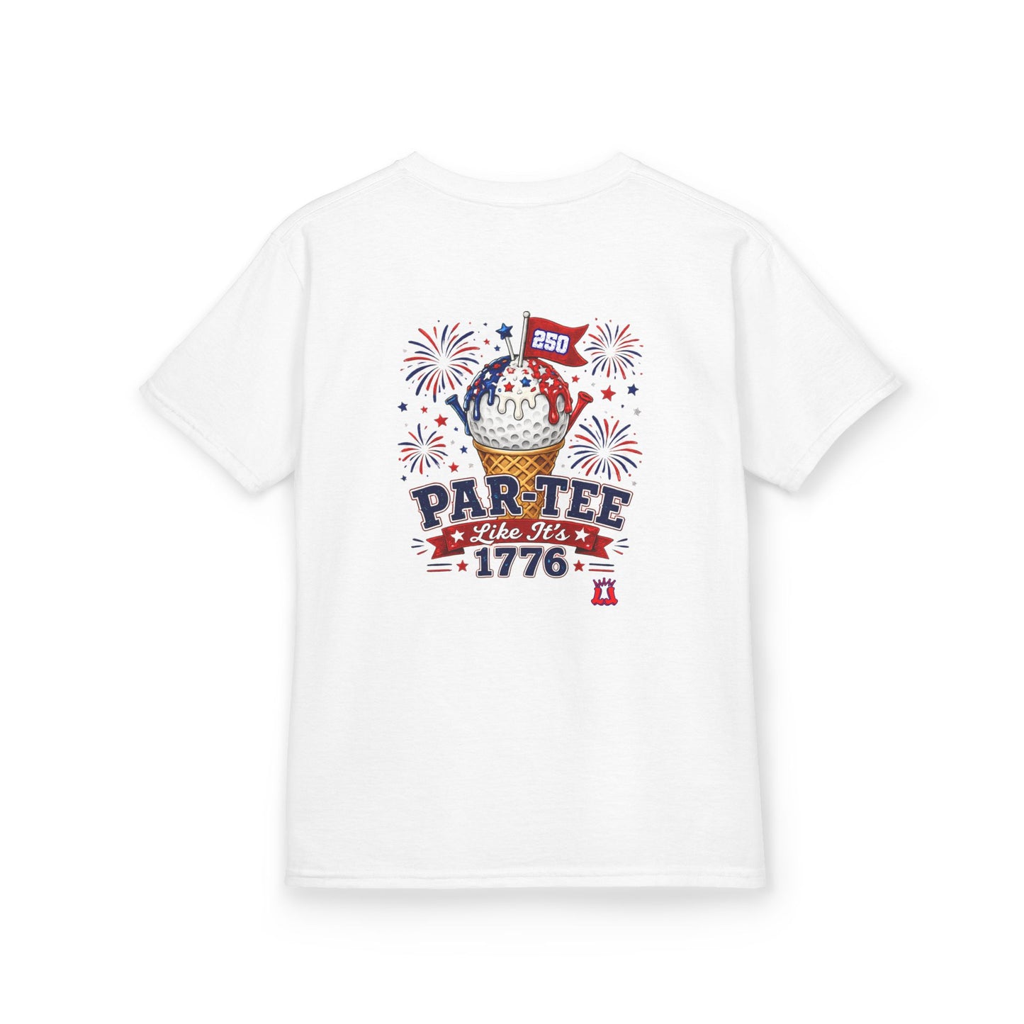 Kids Patriotic Golf T-Shirt Par-Tee Like It's 1776