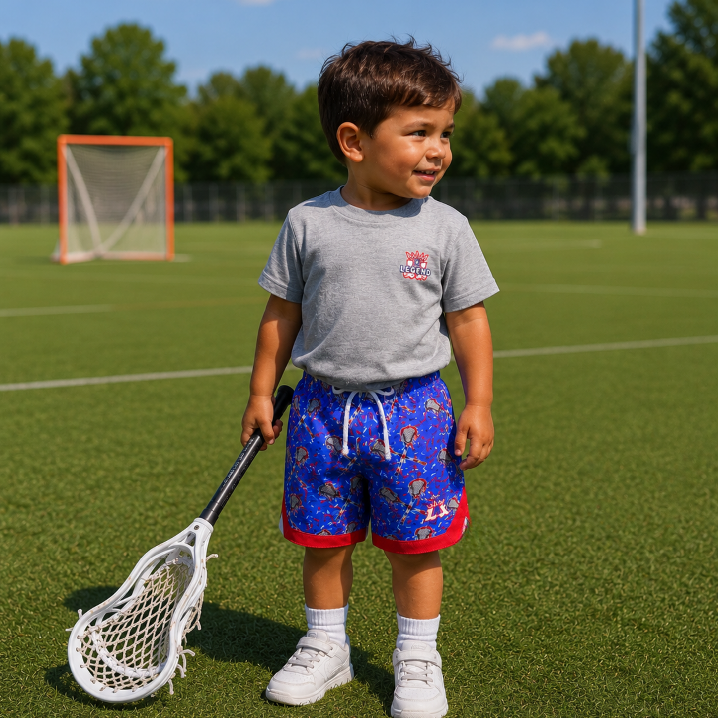 Toddler Lacrosse Mesh Shorts, Patriotic America 250 Collection