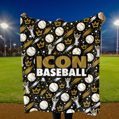 Icon Baseball Super Soft Plush Blanket - Design 2