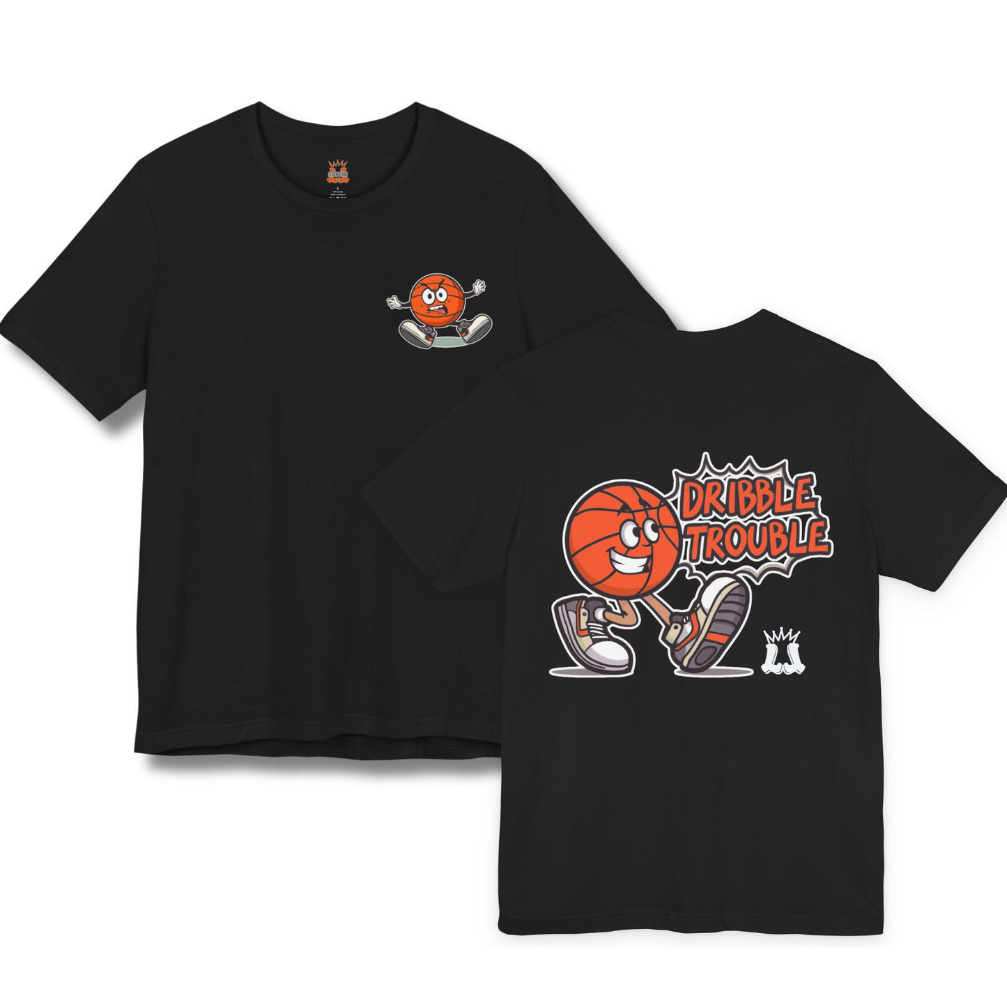 Adult "Dribble Trouble" Basketball T-Shirt