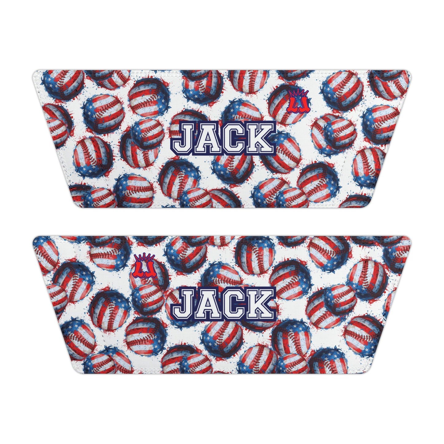 Personalized Men's Baseball Removable Strap Sandal Slides, Patriotic Sportswear