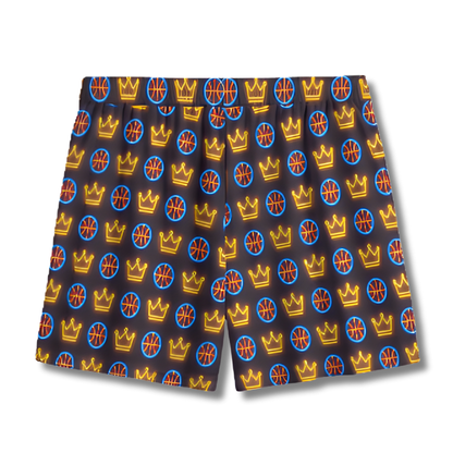 All-Over Print Basketball Dunk-King Shorts