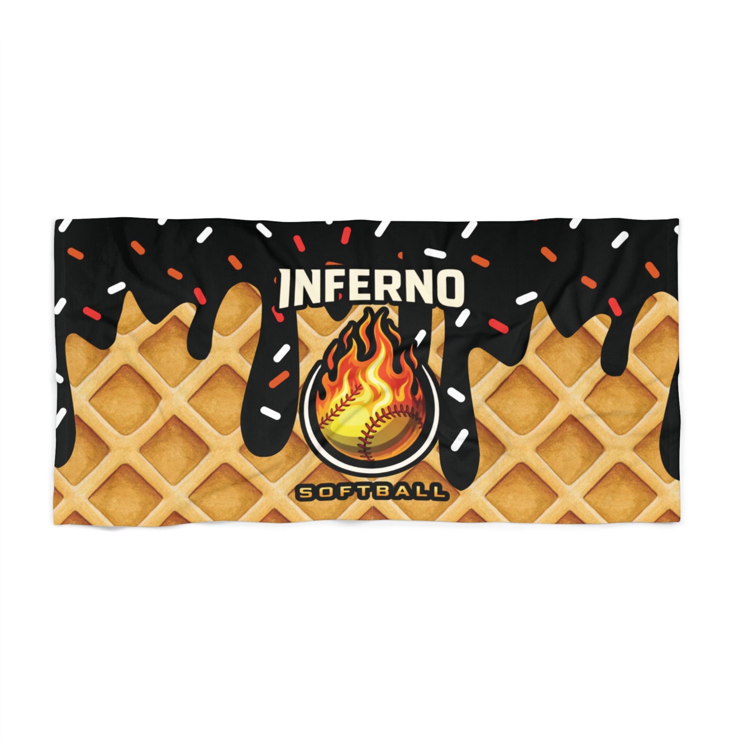 Brimfield Inferno Drip Premium Thick, Super Soft Beach Towel