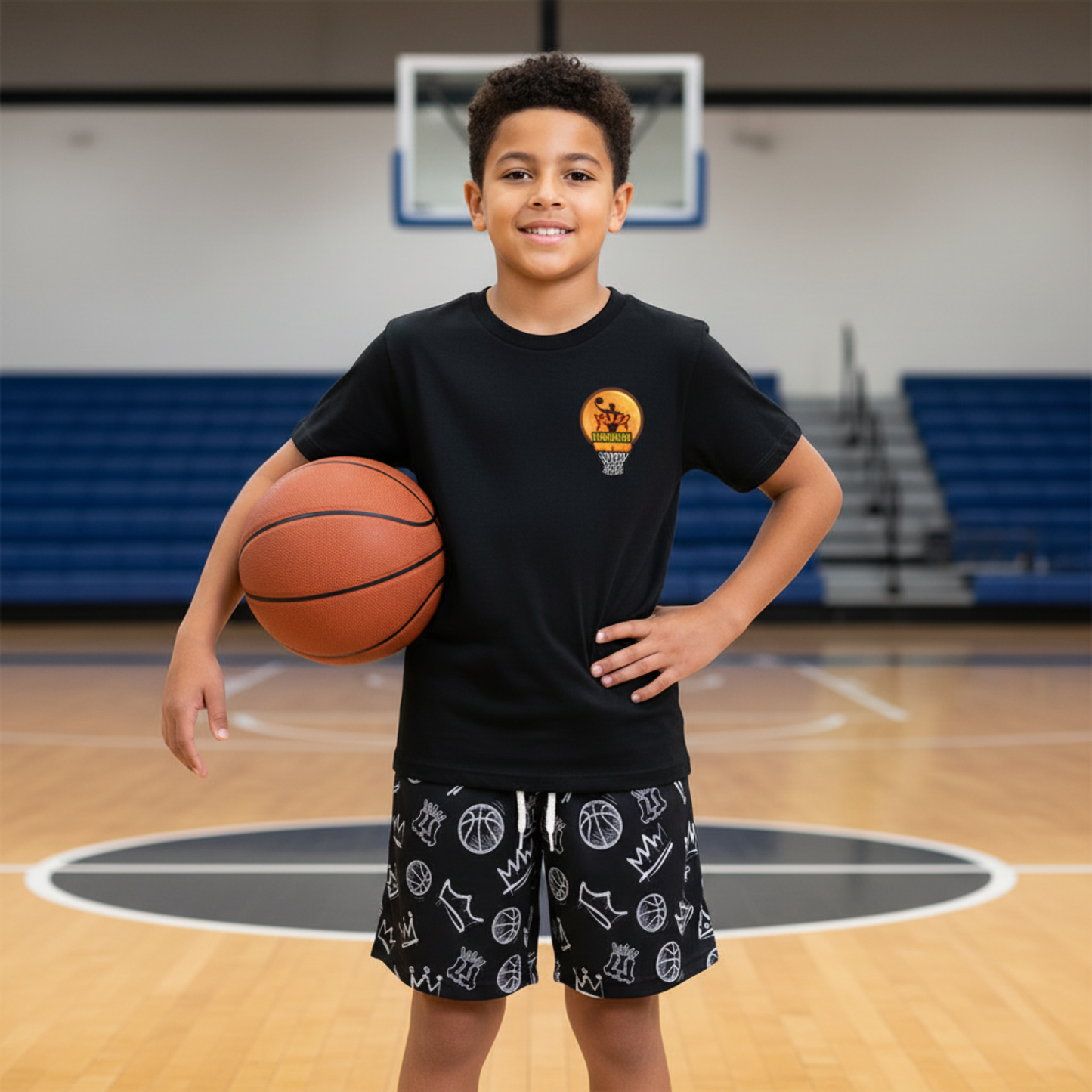 Youth Graffiti Basketball Shorts